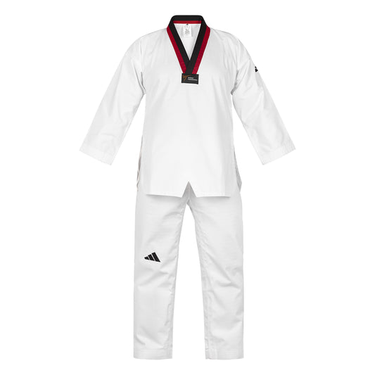 adiSTART White/Red-Black TAEKWONDO UNIFORM